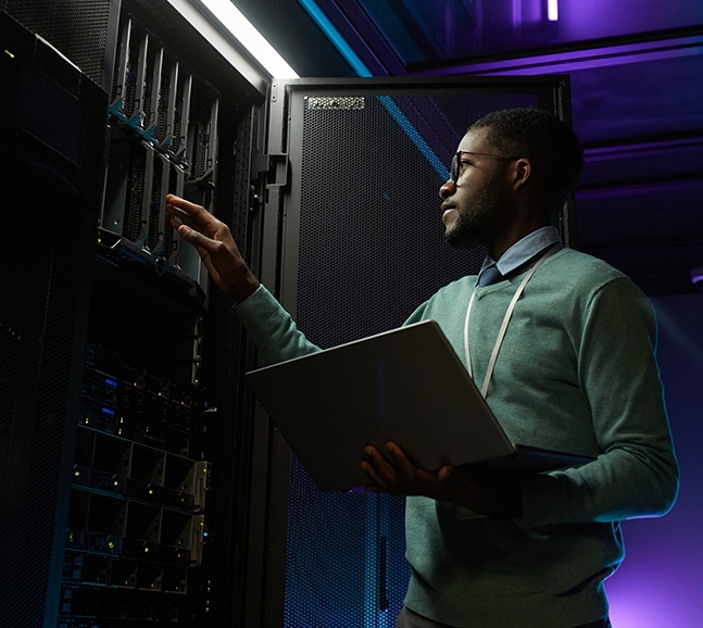IT laptop technology server