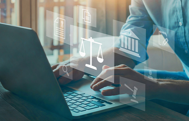 legal law laptop IT technology